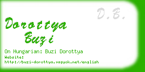 dorottya buzi business card